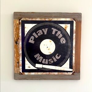 ❤️ SOLD❤️ Rustic Black and Brown Wall Art Decor